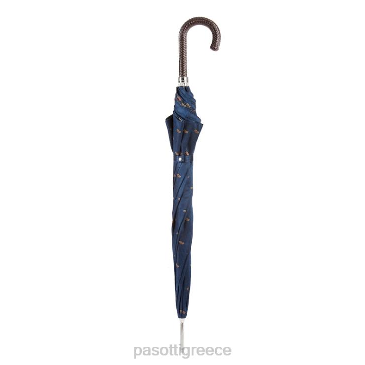 ομπρέλα | PASOTTI 478 5880-3 n37 - κλασική ομπρέλα με πλεγμένο δερμάτινο χερούλι 2N6B8137 άνδρες